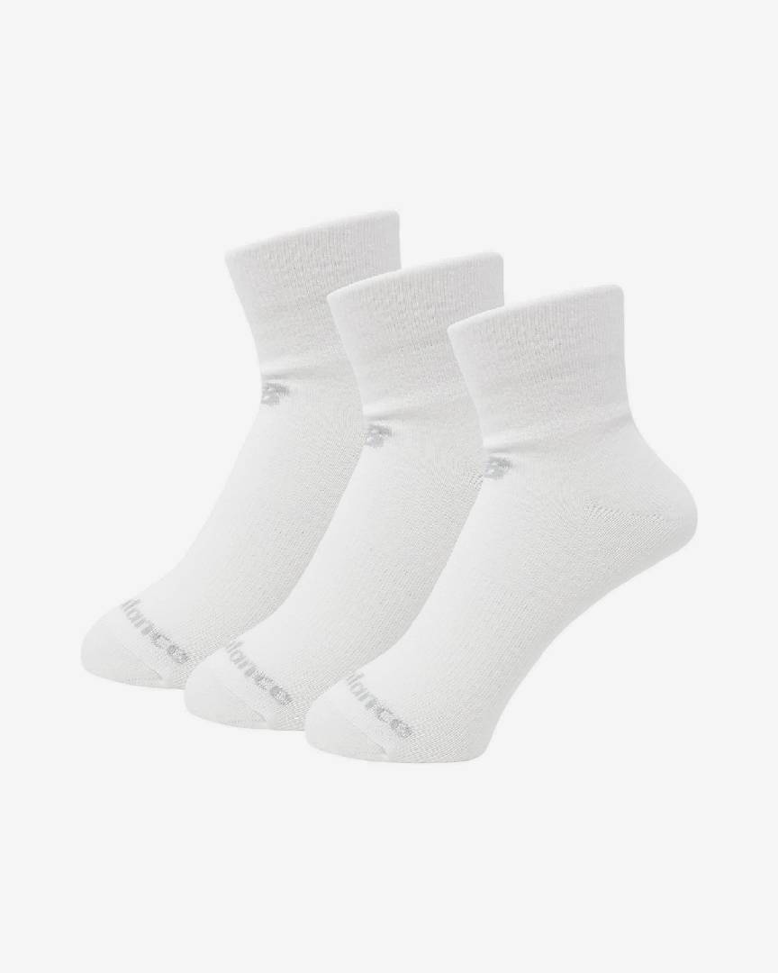 ANKLE SOCKS 3 PAIR TALLE L- LAS95233-WT